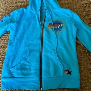 Super cute Aviator Nation zip front sweatshirt.